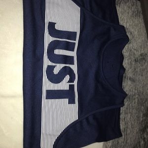 Blue Nike tank top